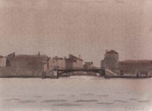 Italo De Grandi : Pont de fer à la Giudecca