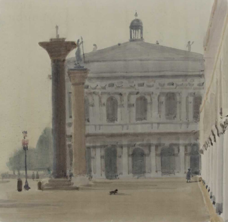 Italo De Grandi : La Piazetta et Biblioteca