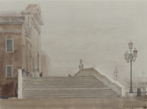 Italo De Grandi : Escaliers, Riva degli Schiavoni