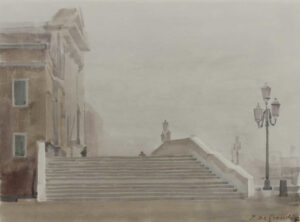 Italo De Grandi : Escaliers, Riva degli Schiavoni