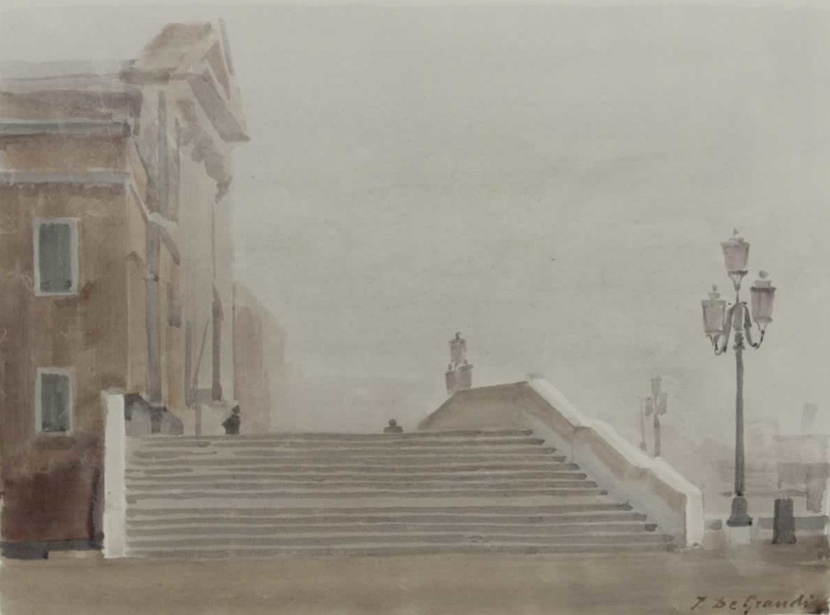 Italo De Grandi : Escaliers, Riva degli Schiavoni