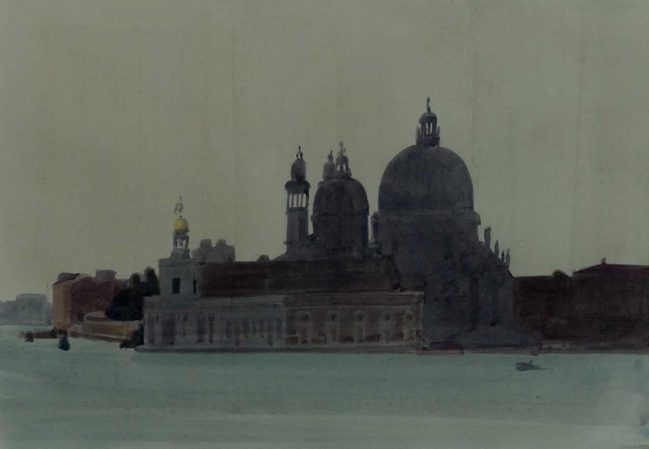 Italo De Grandi : La Dogana et La Salute à contre-jour