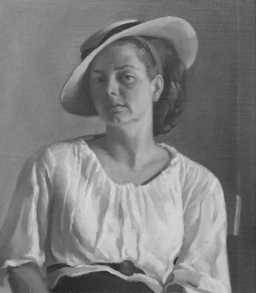 Italo De Grandi : Portrait de son épouse Elisabeth