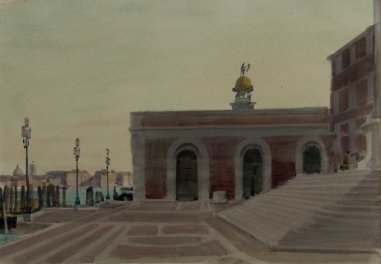 Italo De Grandi : Escaliers de La Salute et Dogana