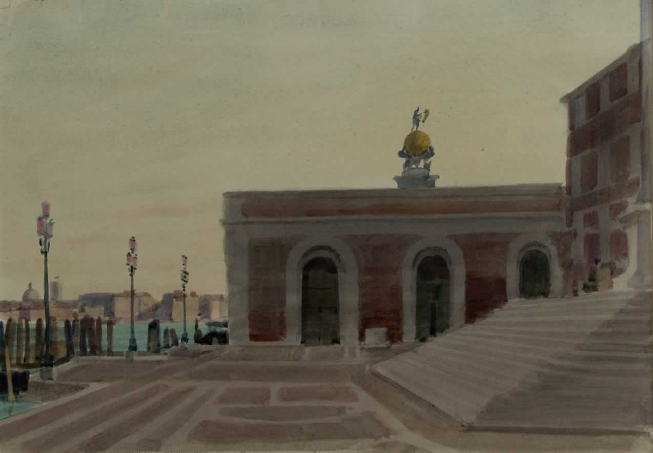 Italo De Grandi : Escaliers de La Salute et Dogana