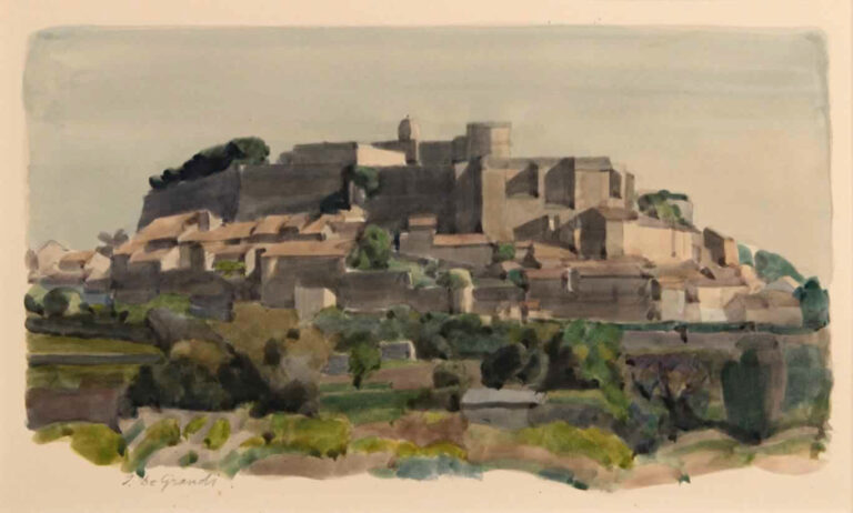 Italo De Grandi : Grignan, premier printemps