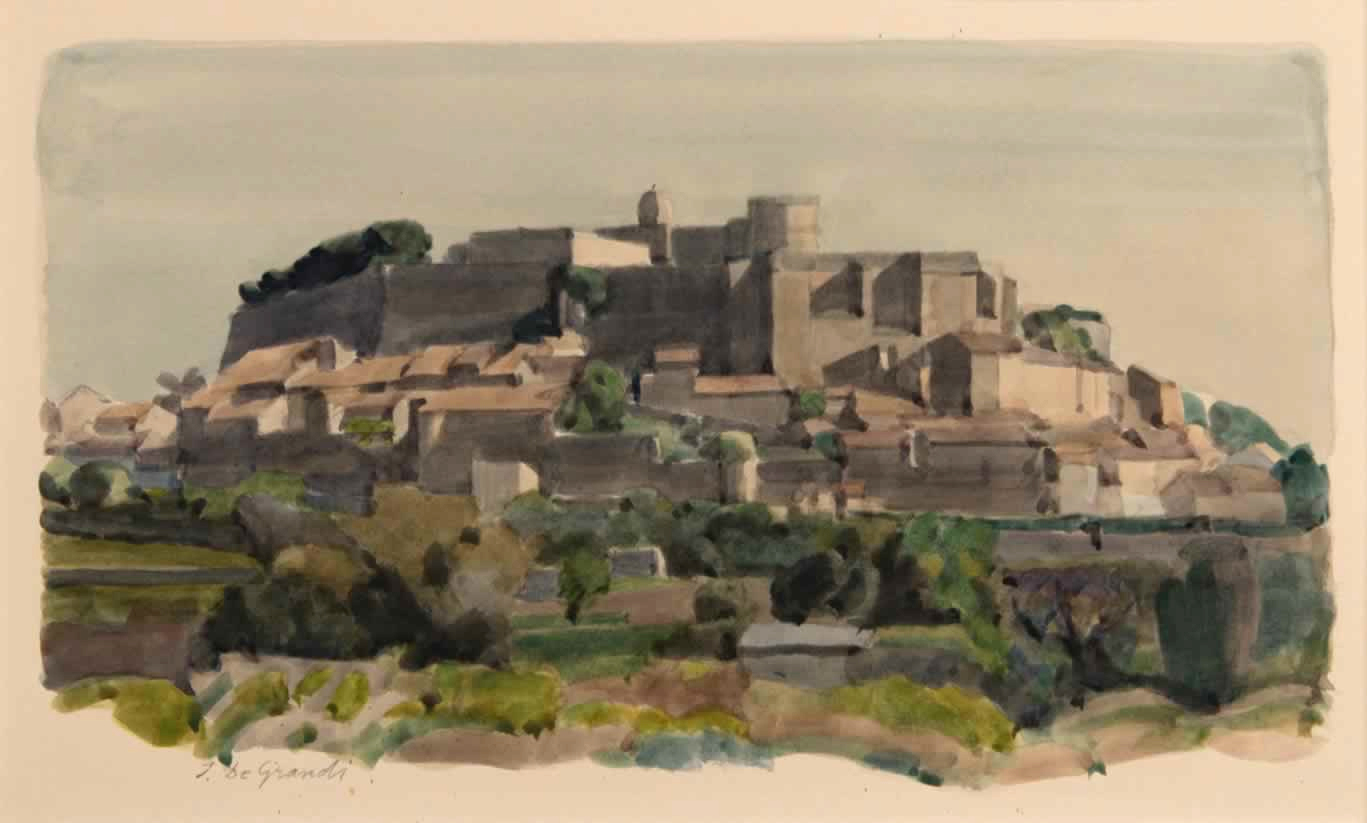 Italo De Grandi : Grignan, premier printemps