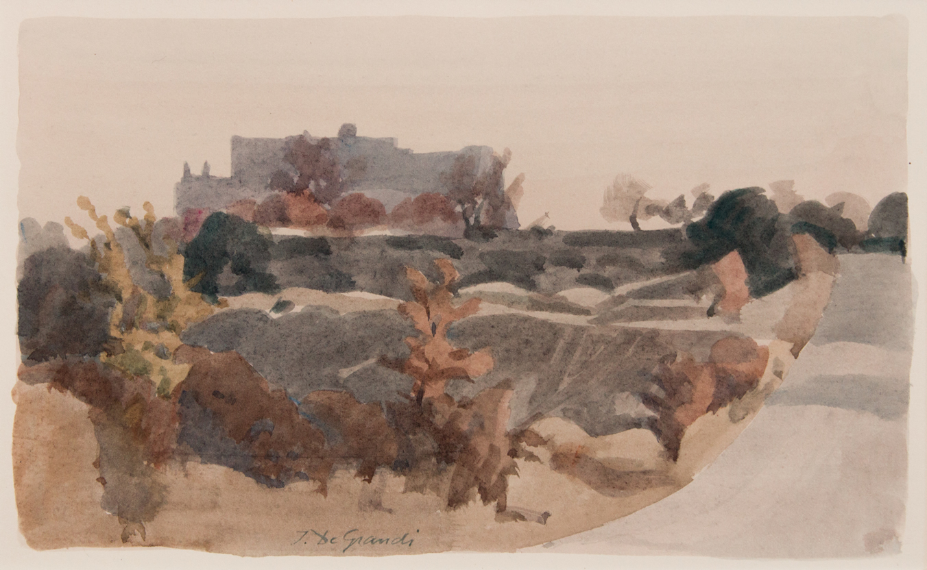Italo De Grandi : Arrivée à Grignan l'hiver