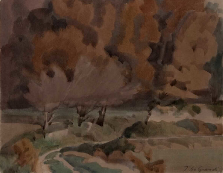 Italo De Grandi : Automne à Grignan