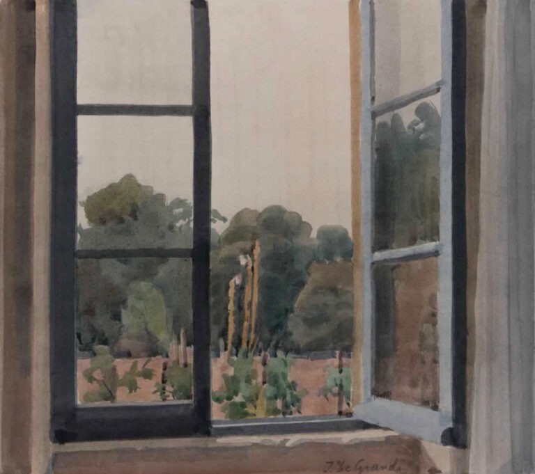 Italo De Grandi : Fenêtre sur jardin