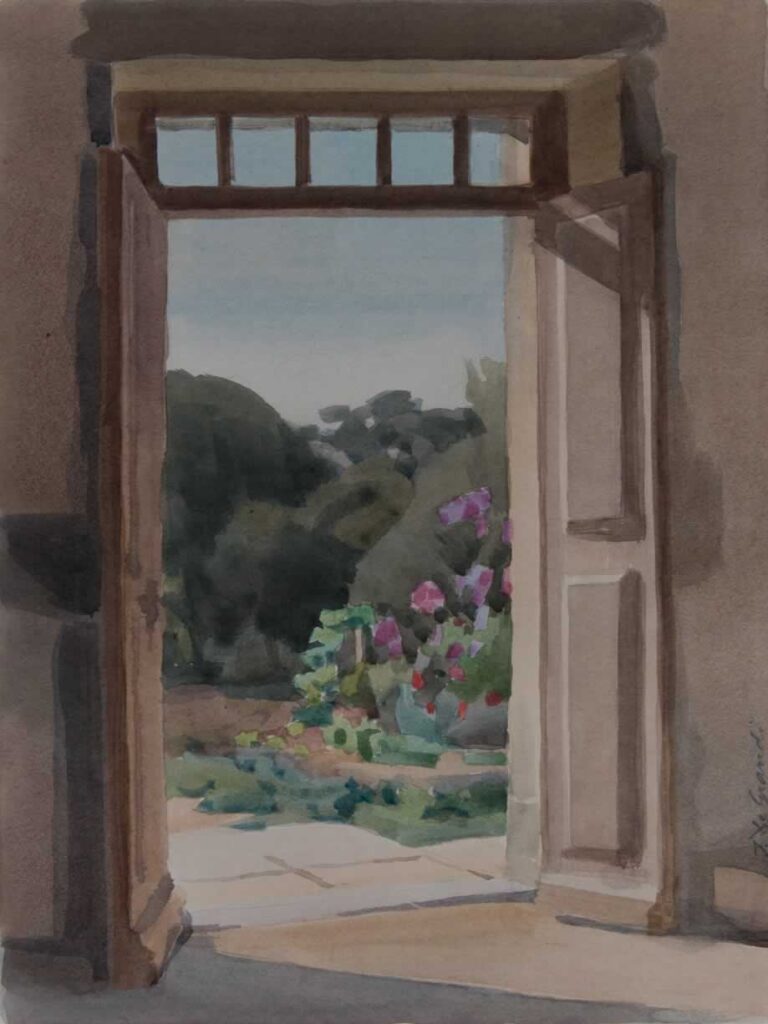 Italo De Grandi : Porte sur le jardin