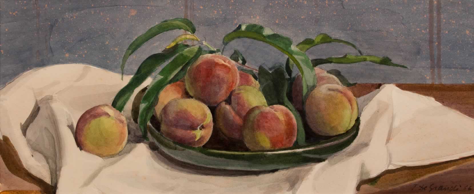 Italo De Grandi : Plat de pêches