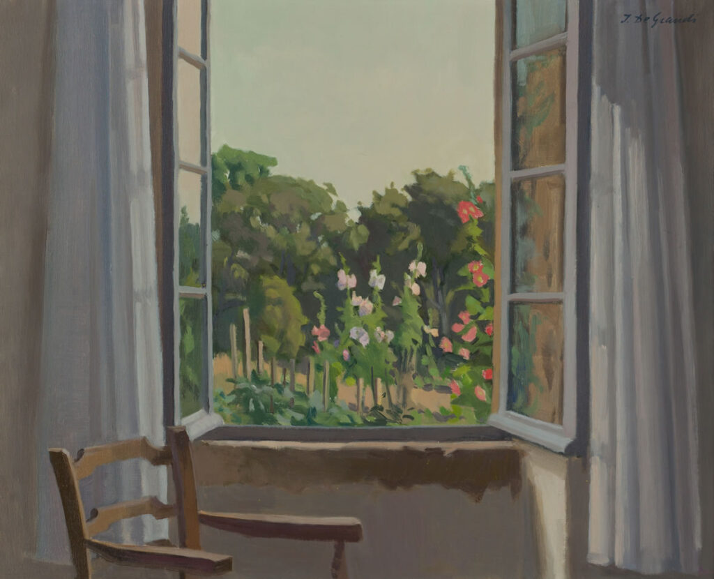 Italo De Grandi : Jardin au soleil