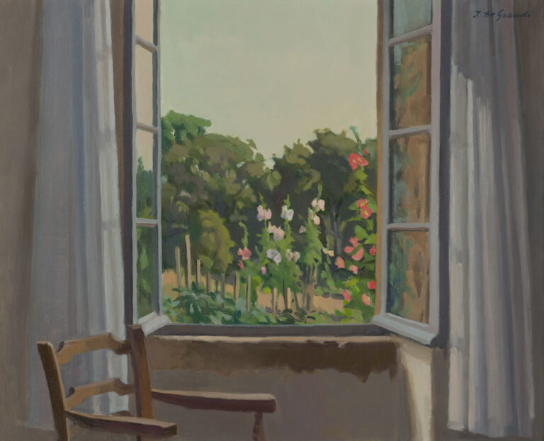 Italo De Grandi : Jardin au soleil