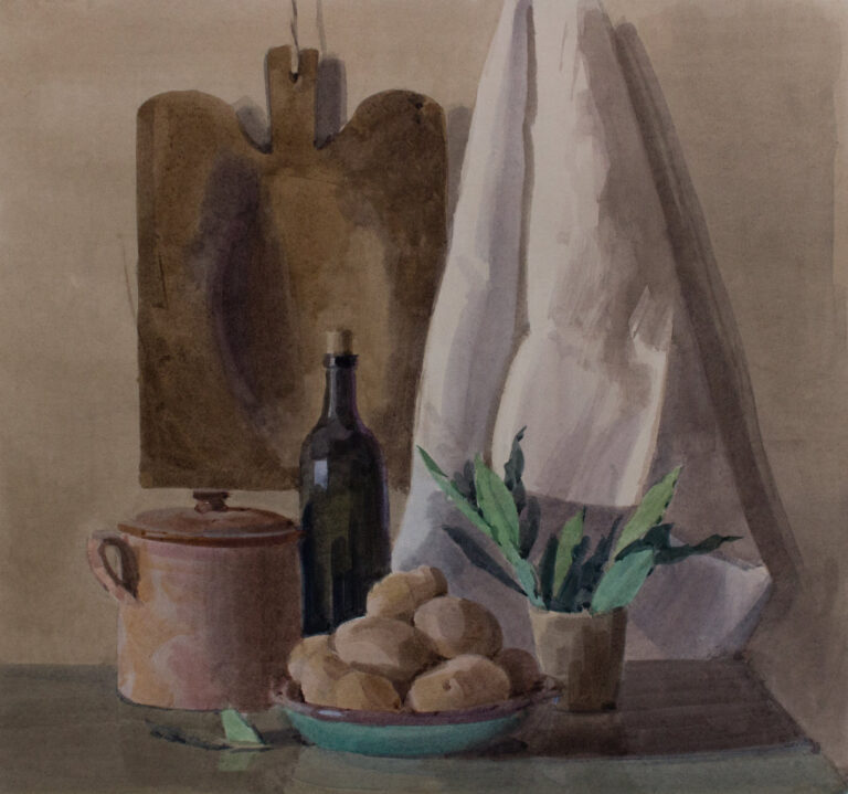 Italo De Grandi : Nature morte à la cuisine