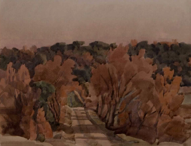 Italo De Grandi : Promenade rousse