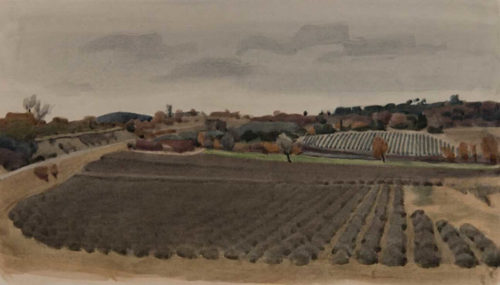 Italo De Grandi : Lavandes en hiver