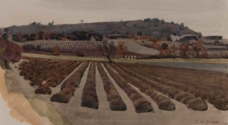 Italo De Grandi : Hiver à Grignan