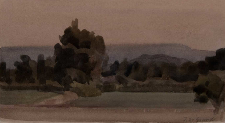 Italo De Grandi : Paysage flou