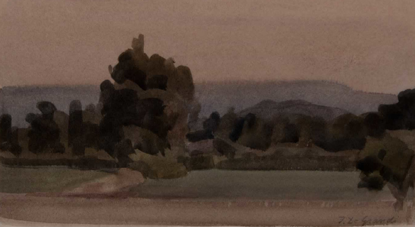 Italo De Grandi : Paysage flou