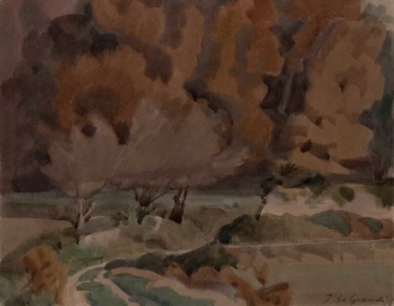 Italo De Grandi : Automne à Grignan