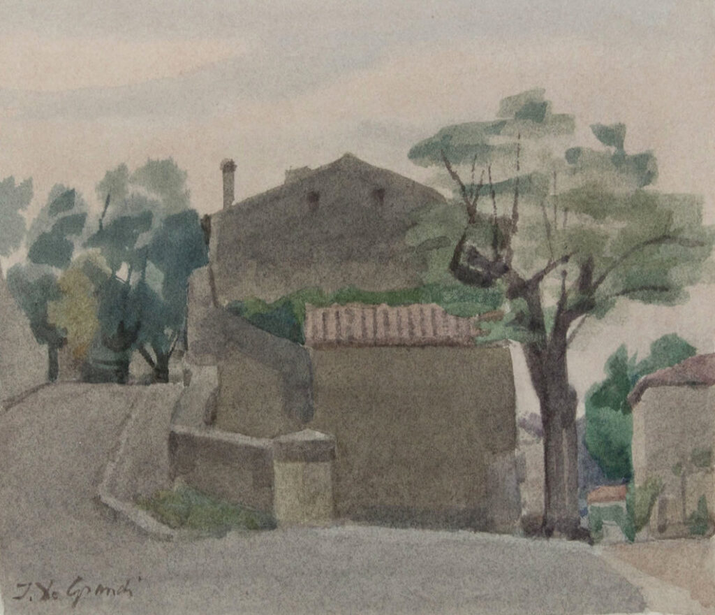 Italo De Grandi : Première verdure au bourg