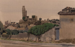 Italo De Grandi : Mur de Chamaret coiffé de son arbre