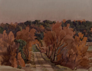 Italo De Grandi : Promenade rousse