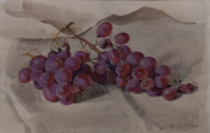Italo De Grandi : Raisins sur lin