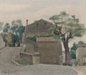 Italo De Grandi : Première verdure au bourg