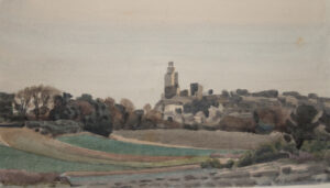 Italo De Grandi : Les champs à Chamaret