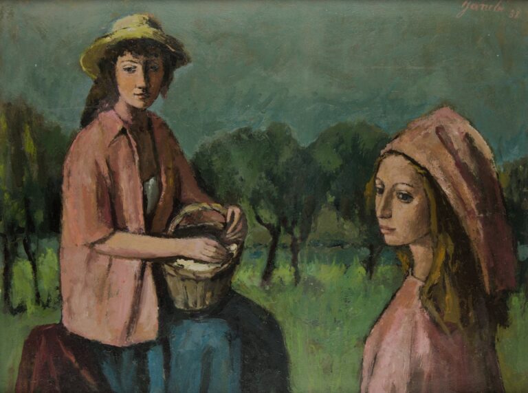 Janebé : Filles au jardin